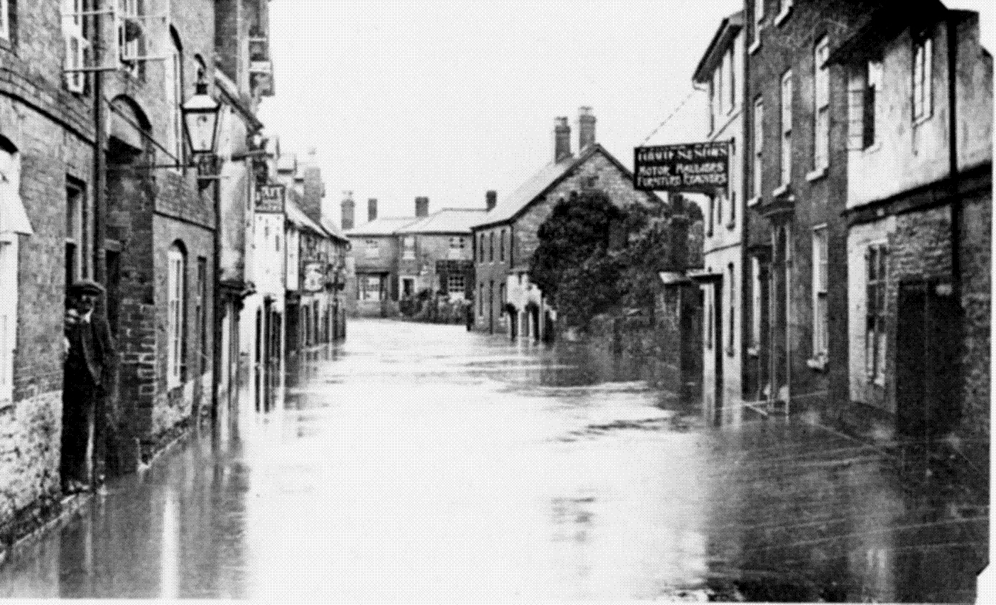 flooding in Ludlow - lower Corve Street 1924