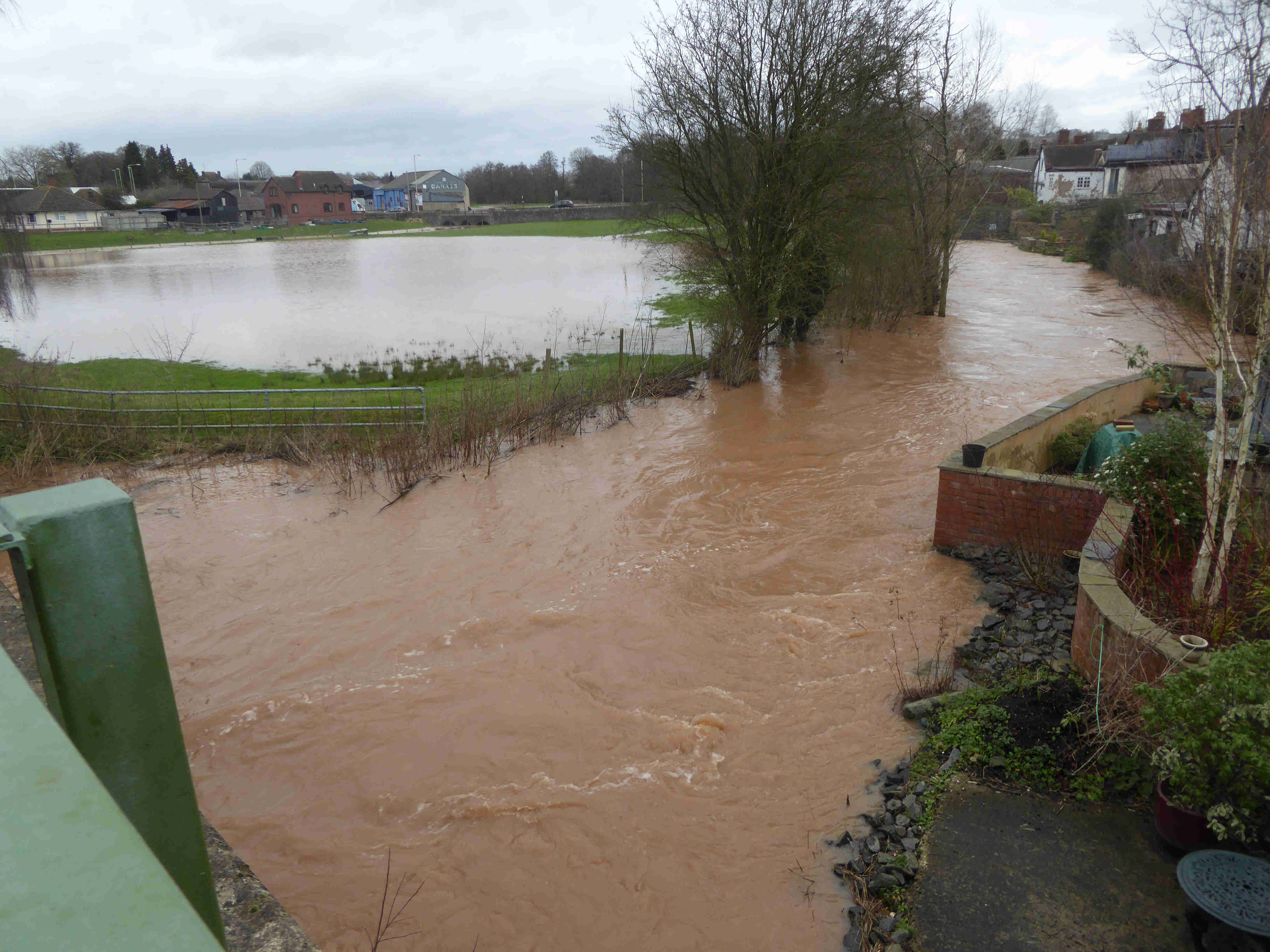 ludlow floods - river corve Feb 2016